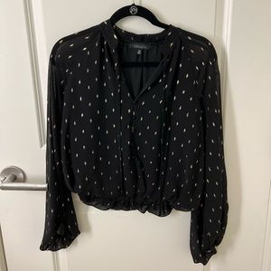 Black and Gold Sparkle Longsleeve